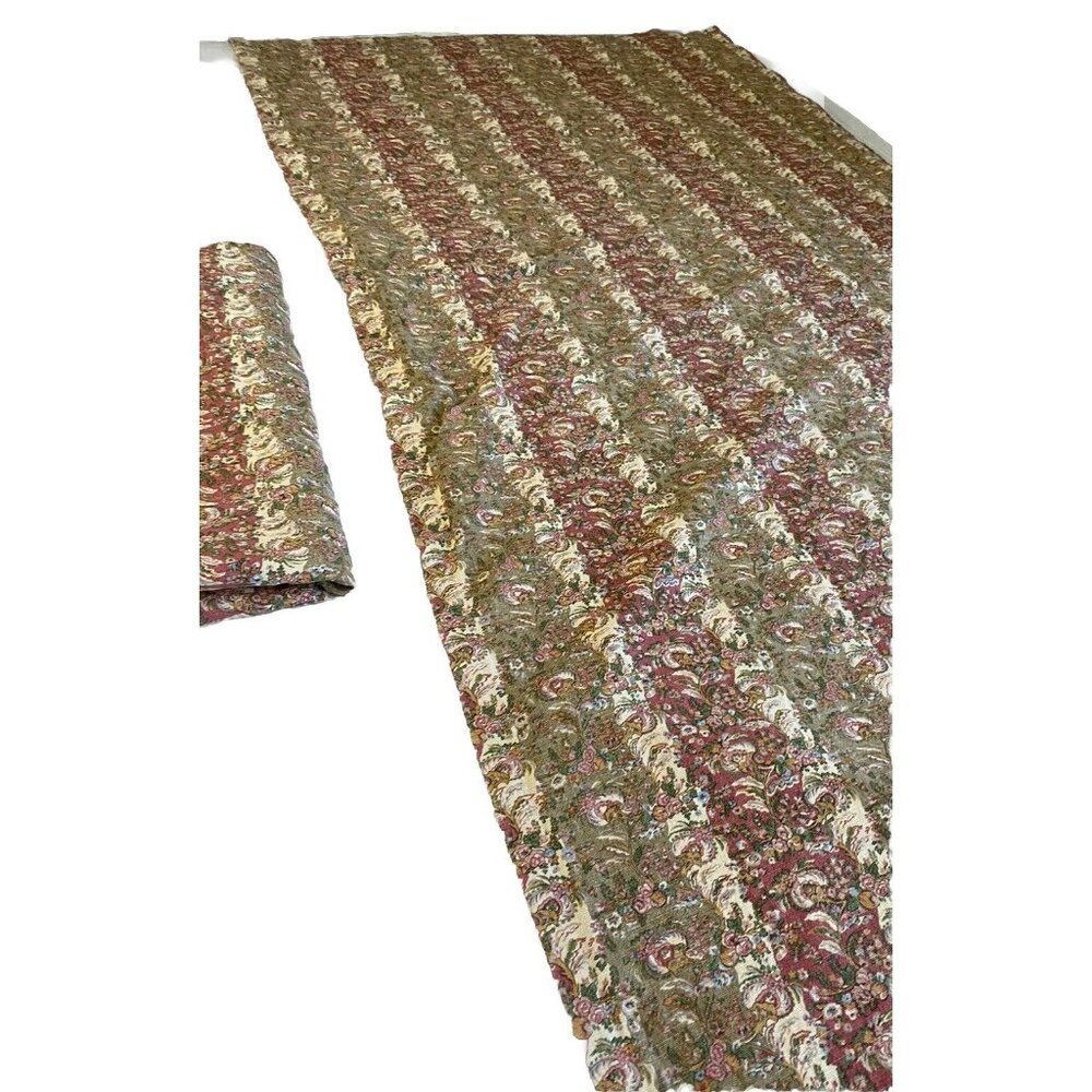 Ralph Lauren VTG Hearthside PRINT Rod Pocket Lined Drapes-Cotton/Linen USA MADE